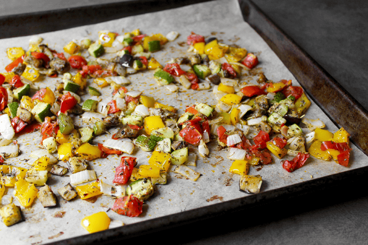 vegetables after roasting
