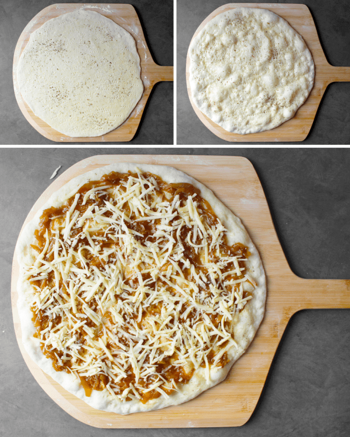 French Onion Pizza topping process | Thursday Night Pizza