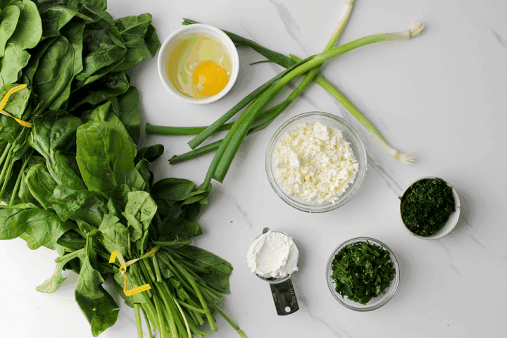 spanakopita pizza ingredients