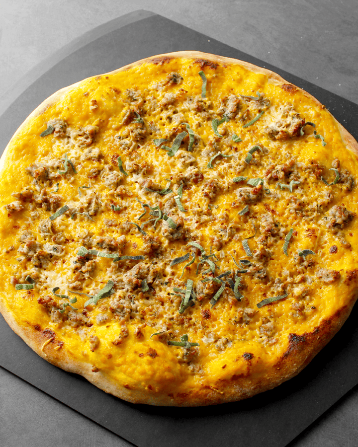 pumpkin and sausage pizza