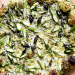 Asparagus Pizza with Parsley-Chive Pesto