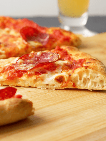 beer pizza dough featured image