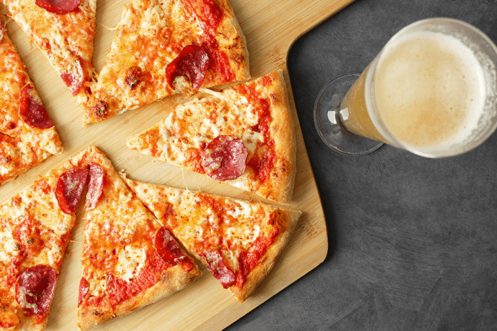 beer pizza crust with beer