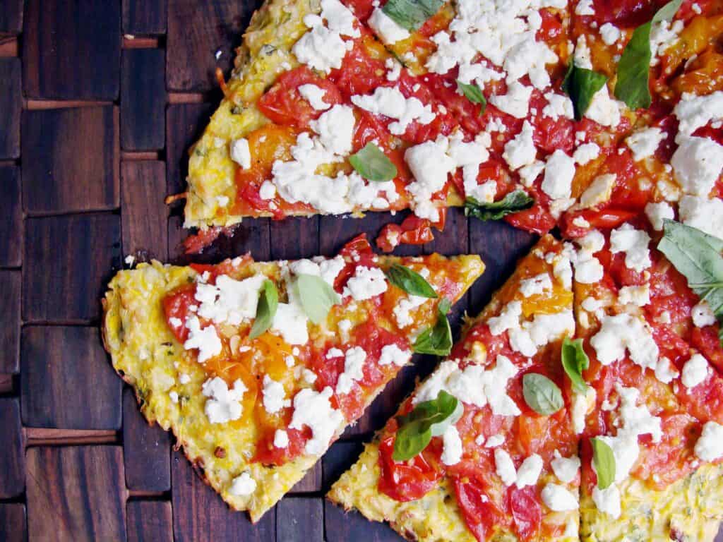 summer squash pizza crust