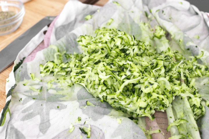 zucchini after draining