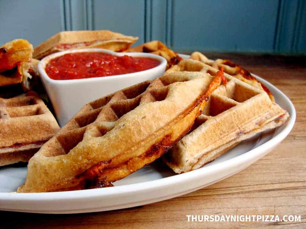 Pizza Stuffed Waffles