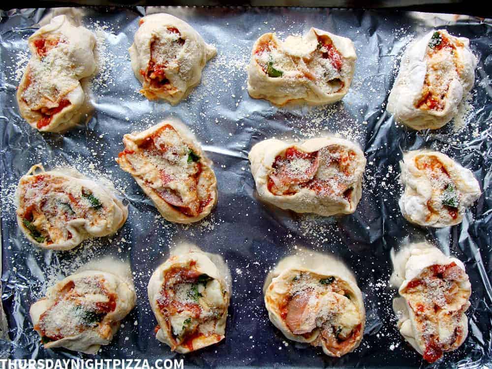 Prosciutto Pizza Rolls process