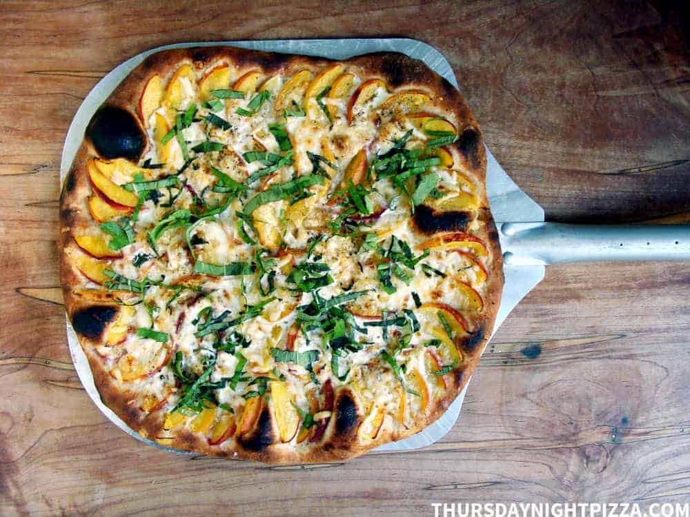 peaches and cream pizza