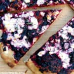 Blackberry Pizza with Rosemary and Feta Cheese