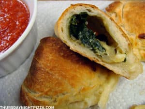 Spinach and Artichoke Calzone