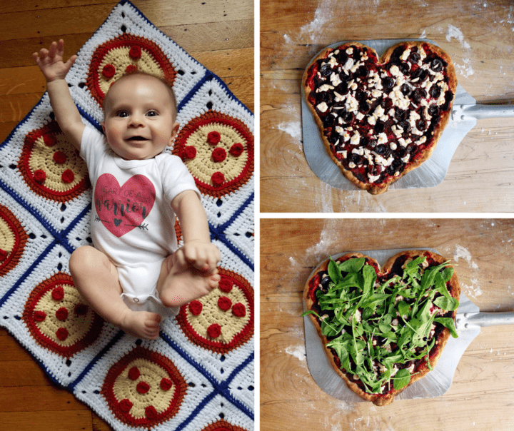 heart beet pizza