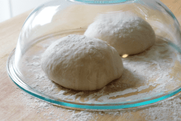 Neapolitan pizza dough balls ready for stretching
