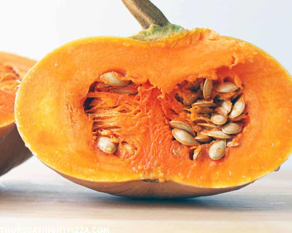 Baby fairytale pumpkin, cut