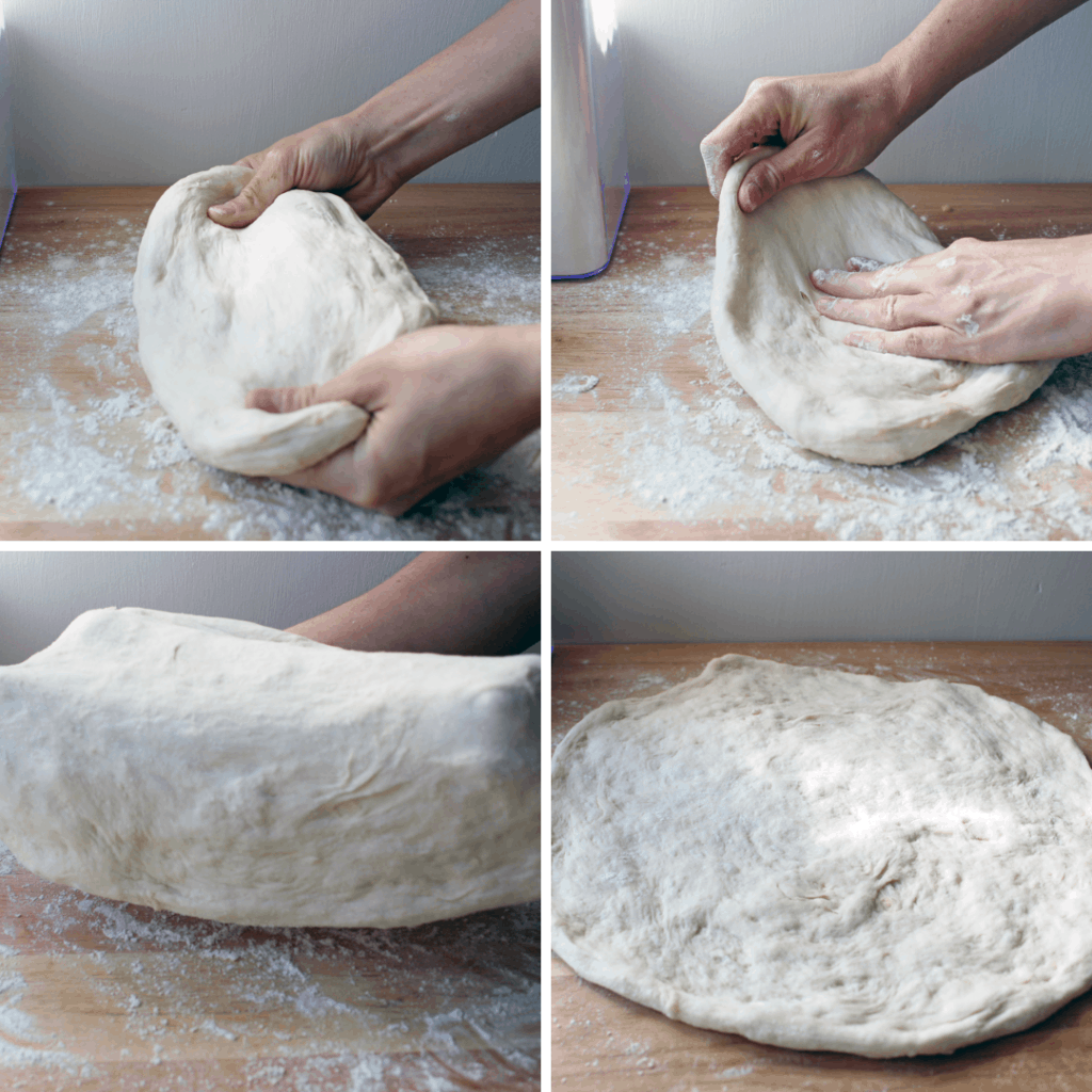 Dough stretching process
