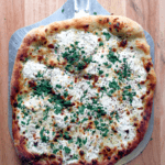 Three-Cheese White Pizza, finished