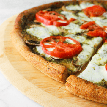 100% whole wheat pizza dough featured image