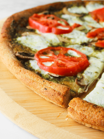 100% whole wheat pizza dough featured image