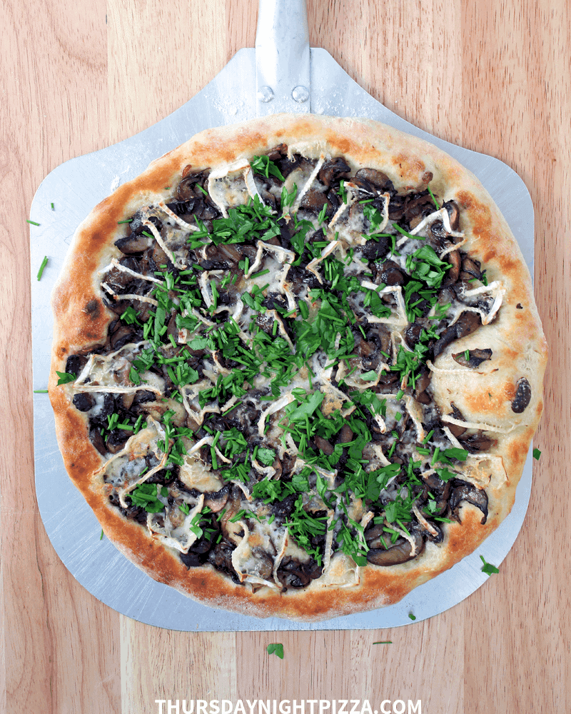 Mushroom and Brie Pizza