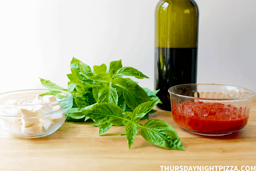 Margherita Pizza ingredients