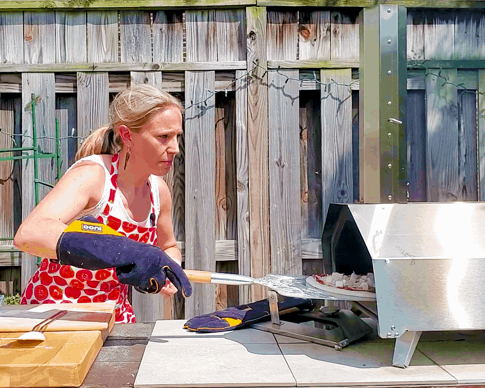Launching Pizza onto Hot Stone or Steel