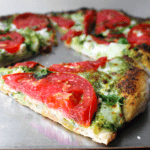 Pesto and Fresh Tomato Pizza