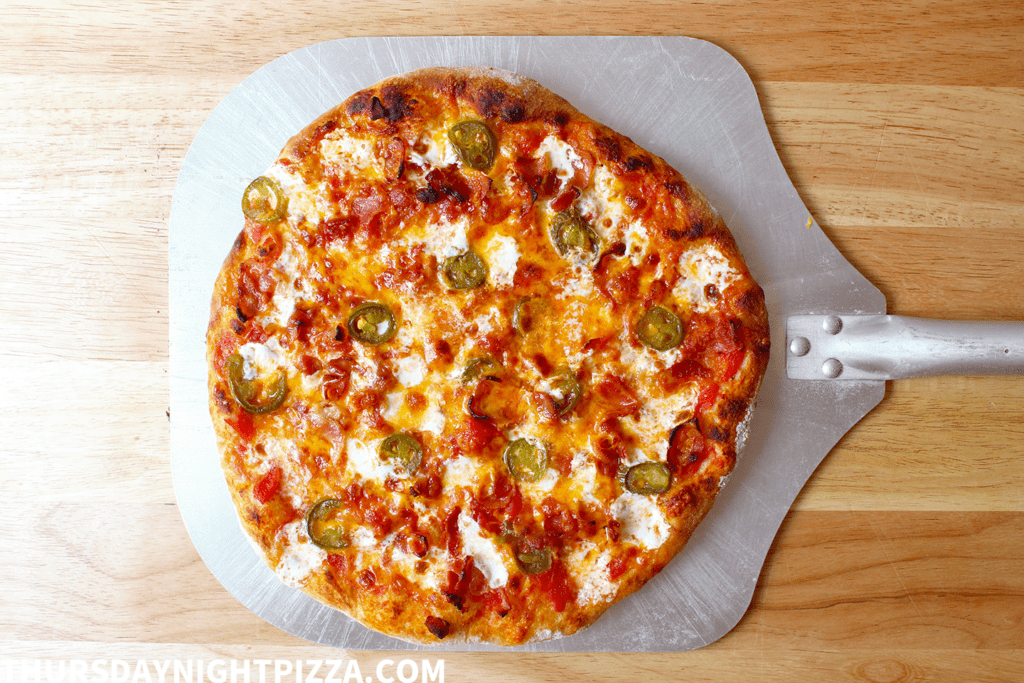 Bacon and Jalapeño Pizza
