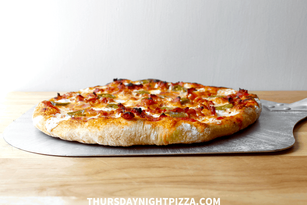 Bacon and Jalapeño Pizza