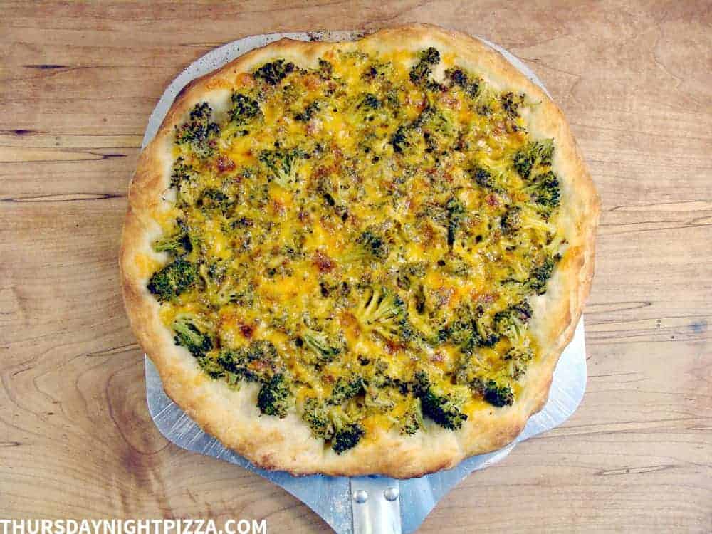 Broccoli Cheddar Pizza
