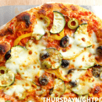 Healthy Vegetarian Pizza closeup