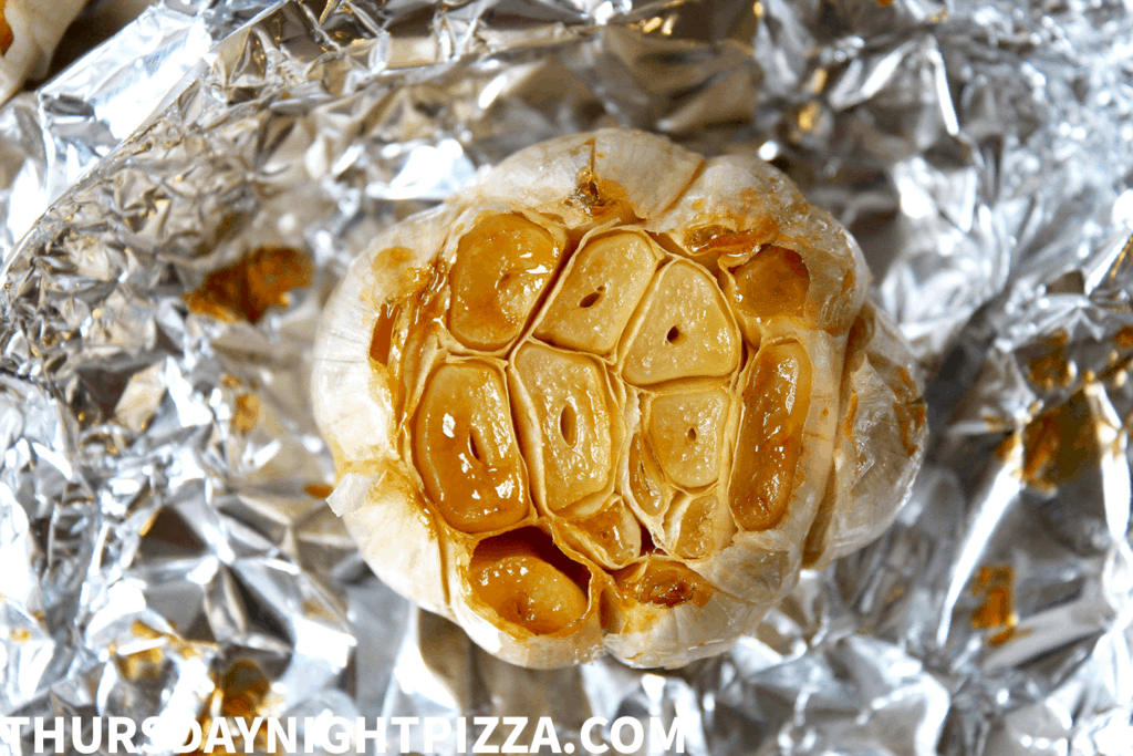 roasted garlic head