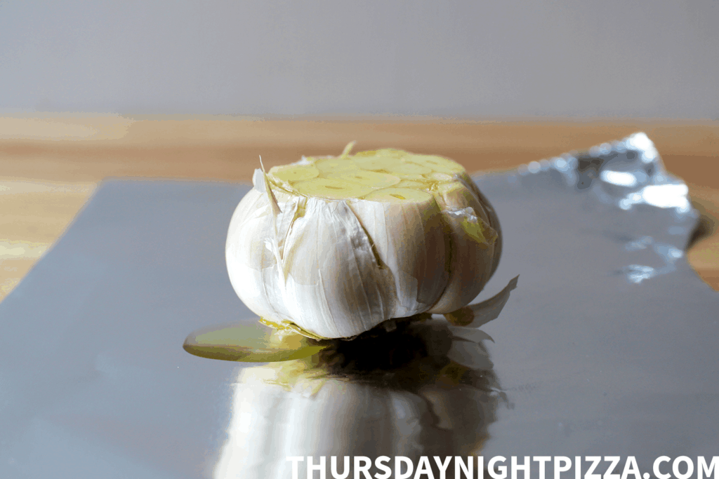garlic ready for roasting