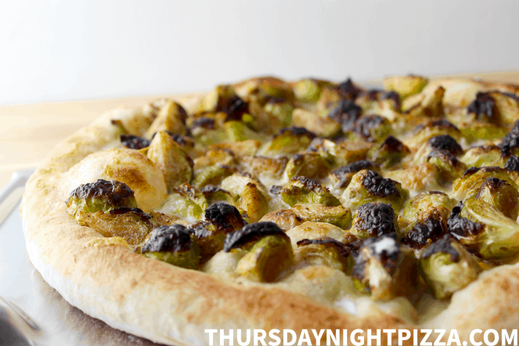 Old Bay Brussels Sprout Pizza