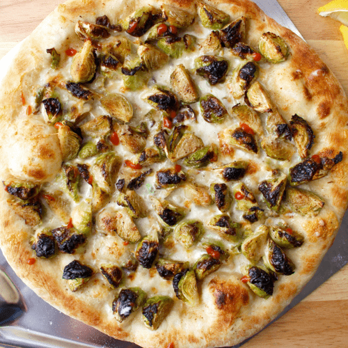 Old Bay Brussels Sprout Pizza