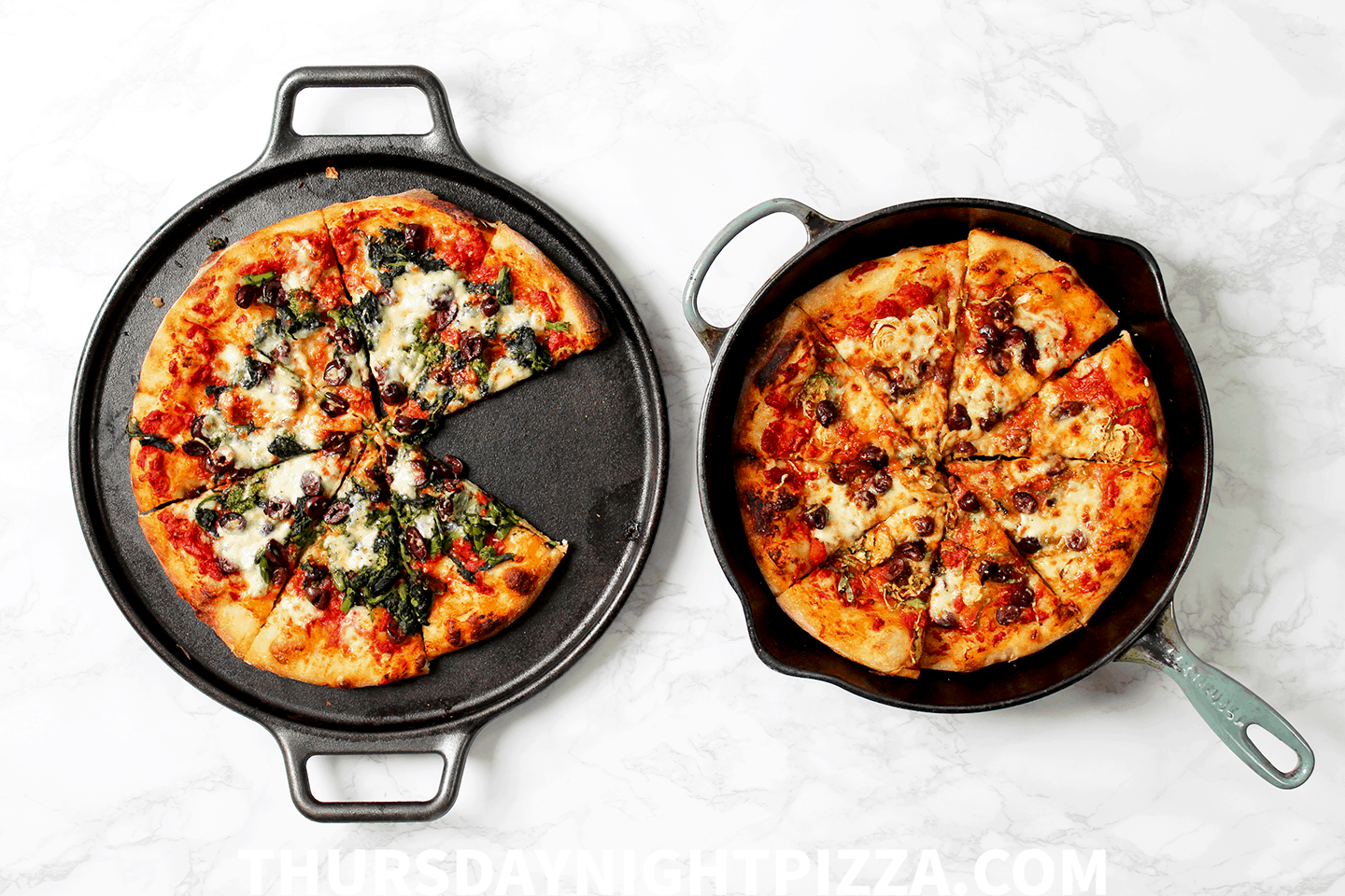 How To Make Cast Iron Skillet (Pan) Pizza - Thursday Night Pizza