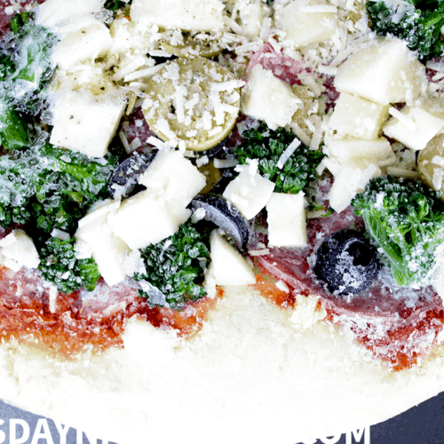 Homemade Frozen Pizza meal prep