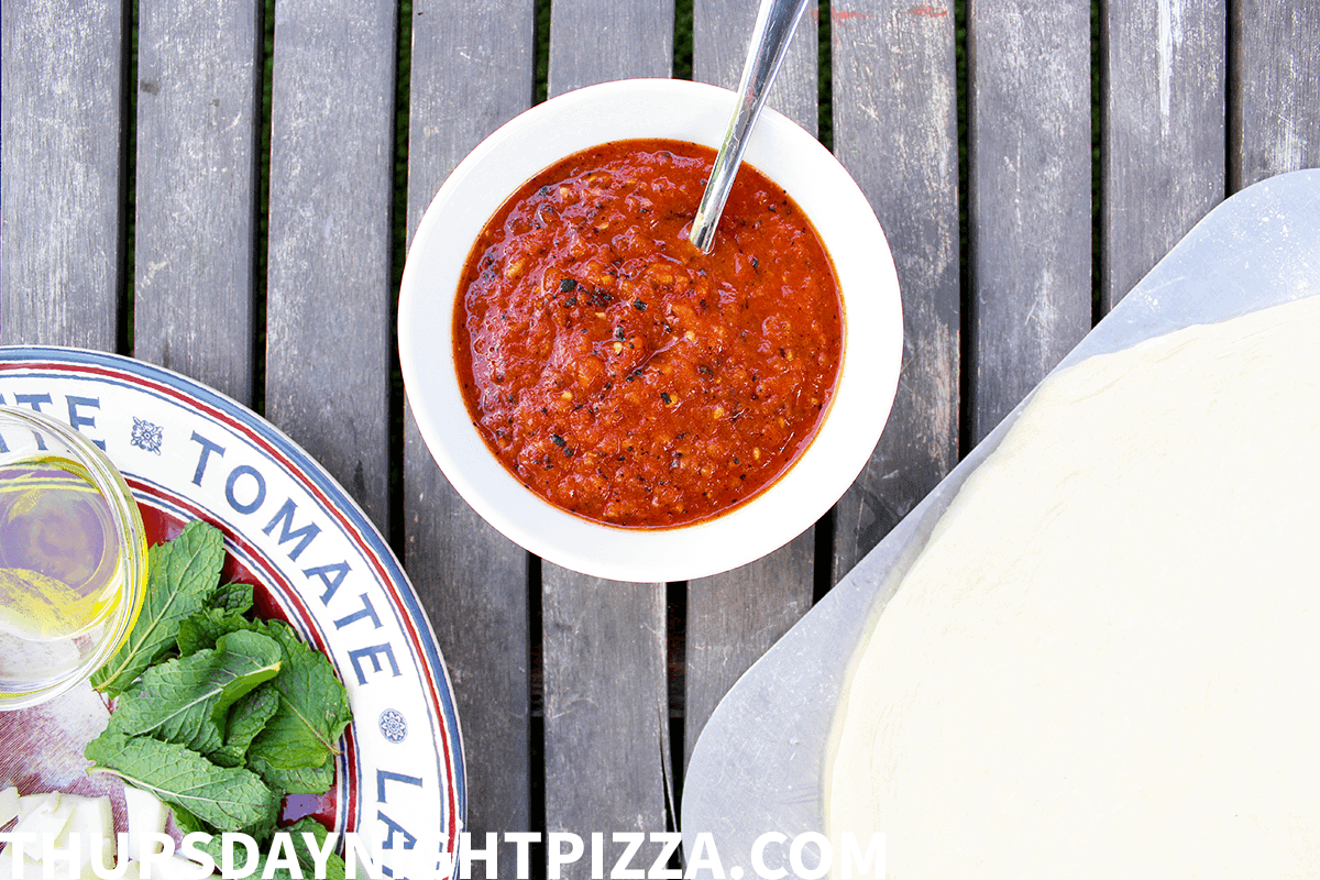 Marinara Sauce with Grilled Tomatoes