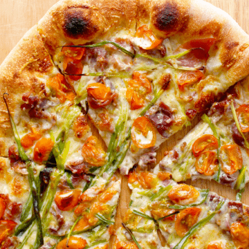 simple white pizza recipe featured image