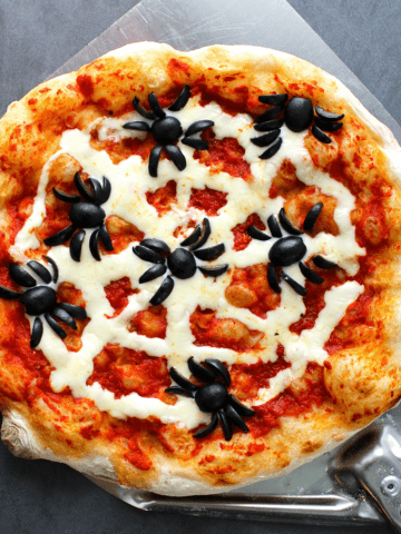 Thursday Night Pizza's creepy Halloween spider web pizza