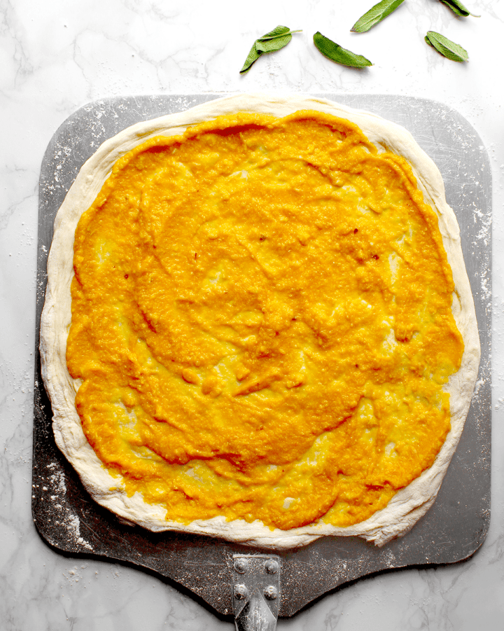 sauce on dough