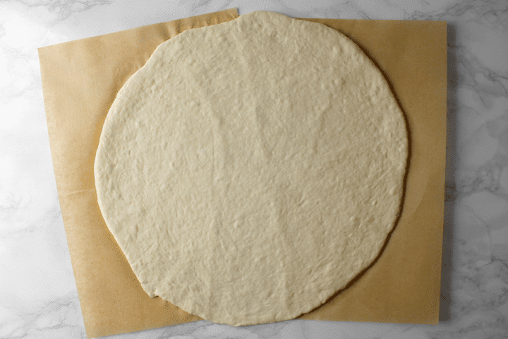 rolled out dough