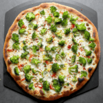 3-cheese broccoli pizza