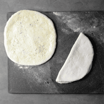 how to make pizza dough sandwiches, step 7