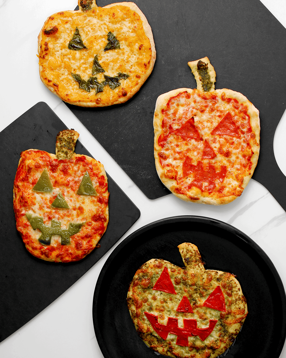 Jack-O-Lantern Pizzas | Thursday Night Pizza