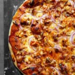 BBQ chicken pizza, featured image