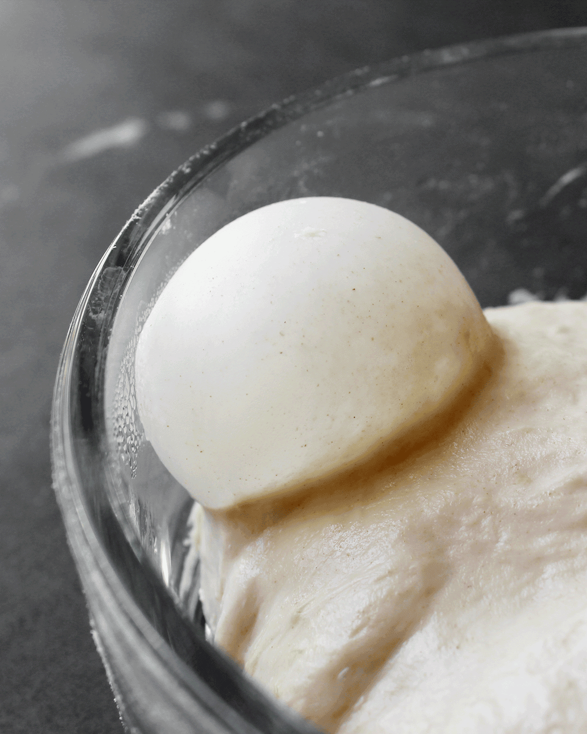 pizza dough bubble formed during bulk ferment