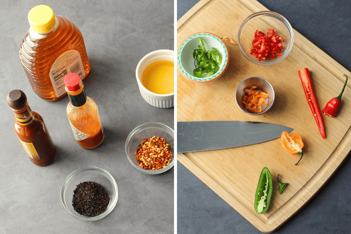 How to make hot honey: Ingredients