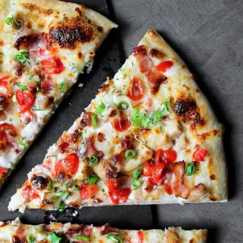 chicken bacon ranch pizza | ThursdayNightPizza.com