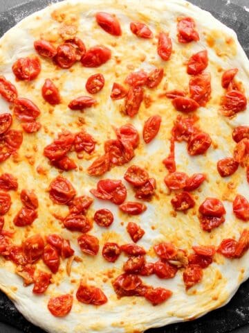 slow roasted tomatoes pizza topping